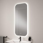 Saniclass Vygo miroir - 120x50cm - coins arrondis - 6mm - éclairage LED - chauffage miroir SW925879