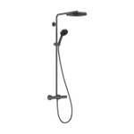 Hansgrohe Pulsify S Puro doucheset - 26cm - ecosmart - brushed black chrome (zwart) SW1566498
