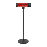 Eurom Chauffage de terrasse Q-time Golden 1800S Chauffage de patio 200x54x14cm 1800watt debout noir SW539062