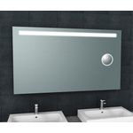 Wiesbaden Tigris miroir rectangulaire avec LED et miroir de rasage 140 x 80 cm SW545190