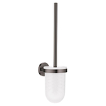 Grohe Essentials Toiletborstelhouder - wandmontage - rond - open - hard graphite (antraciet) SW99040