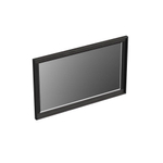 Forzalaqua Reno 2.0 spiegel 80x50cm Rechthoek zonder verlichting met frame Massief Eiken Black oiled SW492684
