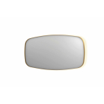 INK SP30 spiegel - 160x4x80cm contour in stalen kader incl indir LED - verwarming - color changing - dimbaar en schakelaar - geborsteld mat goud SW956016