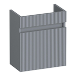 BRAUER Joy Wavy fonteinonderkast - 40x45x22cm - deur linksdraaiend - greeploos - mat grijs SW1201239