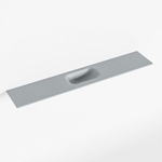 Mondiaz EDEN Fontein - 120x23x0.9cm - wasbak midden - zonder kraangaten - voor toiletmeubel - Solid surface - Plata SW1025896