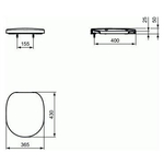 Ideal Standard Connect closetzitting wit 0180418