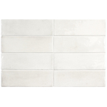 Terravito Ardeno Koko Pour carrelage mural - 150x50cm - 8mm - Blanc SW1150704