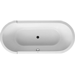 Duravit Starck baignoire acrylique ovale 180x80cm avec panneau avec pieds blanc 0315729