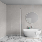 Aqua Vista Oria Cuadra paroi latérale - 70x200cm - avec kit de montage - pour cabine de douche - Gunmetal SW1244212