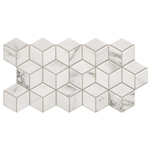 Jabo Rhombus carreau de sol et de mur 26.5x51cm 10mm antigel blanc SW496937