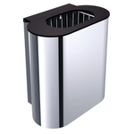 Emco System 2 poubelle ovale en acier inoxydable 0638357