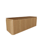 Saniclass Terra Badkamermeubelset - 140cm - 4 lades - afgeronde hoeken - topblad - kastanje (Licht eiken) SW1441233