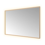 Hotbath &MORE Miroir éclairage LED direct et indirect color changing chauffage de miroir dimmable avec télécommande Noir brossé PVD SW1246036