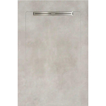 vtwonen Mold Douchetegel - 135x90x1.4cm - gerectificeerd - R11 - porcellanato - mat cement (lichtgrijs) SW367035