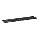 BRAUER Mirage topblad 200x46x2cm - marmerlook - composiet - Nero Marquina SW721351