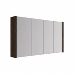 Saniclass Holz Pure armoire de toilette - 140x63x16cm - avec panneaux latéraux - chêne charcoal SW1522283