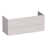 BRAUER Joy Wavy meuble sous-lavabo 120 4 tiroirs softclose - sans poignées - 2 découpes de siphon - sable mat SW1201342
