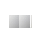 INK SPK1 spiegelkast – 120x60x14 cm – 2 deuren, dubbelzijdige spiegeldeuren – Wit hoogglans SW493787