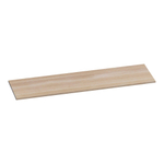 BRAUER Ocean Slim plan vasque - 160x46x2cm - chêne à lattes blanc SW371831