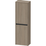 Duravit Ketho.2 Halfhoge kast - met 2 deuren - 40x132x24cm rechts - met tip oneiken - mat eiken terra (hout) SW772174