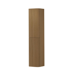 INK Concept R Armoire haute - 35x35x169cm - 2 portes - angles arrondis - rainurage vertical - pour poignées - ouverture à gauche - light veneer SW1405437
