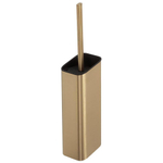 Geesa Shift Toiletborstel met houder Goud geborsteld (zwarte deksel en borstel) SW642478