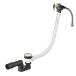 Hotbath Archie combinaison de remplissage de baignoire avec trop-plein IX inox SW230393