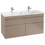 Villeroy & Boch venticello wastafel - 120x50cm - 2 kraangaten overloop - White Alpine (glans wit) 1025106