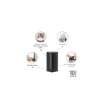 Brabantia NewIcon Poubelle à pédale - 12 litres - seau intérieur en plastique - noir mat SW767502