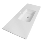 BRAUER Pisa lavabo pour meuble 120cm 1 lavabo 1 trou céramique blanc SW24896