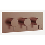 Crosswater MPRO 3 Douchekraan - thermostatisch - 3 knoppen - horizontaal - geborsteld brons SW928265