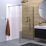Brauer Season Douche à l'italienne - 120x200cm - verre clair avec cadre - Gunmetal SW1039035