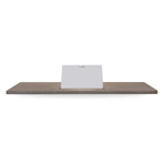 Étagère de baignoire Looox Wood collection 88cm avec support chêne blanc mat blanc mat SW73161