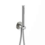 Hotbath Ace Handdoucheset - staafhanddouche - wandsteun - met uitlaat - 150cm - doucheslang - geborsteld nikkel (RVS) SW1118026