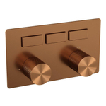 BRAUER Copper Carving - 3 functies - inbouwthermostaat - drukknoppen - in/afbouwdelen - koper geborsteld PVD SW925558