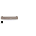Looox Wood collection shelf BoX 60cm met bodemplaat zwart mat eiken zwart mat SW73150