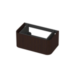 INK Concept R Meuble sous-lavabo - 80x45x35cm - 1 tiroir - poignées en saillie - angles arrondis - MDF - dark veneer SW1405685