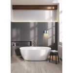 ZEZA Nicky Baignoire îlot - 170x80cm - Acrylique - siphon - blanc brillant SW276845