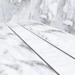 Easy Drain Compact 50 Modulo Stone caniveau de douche set bonde 50mm 90cm profondeur d'encastrement 94mm avec sortie latérale SW86858