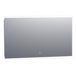 BRAUER Jasper miroir – 120 x 70 cm – LED directe en haut – à intensité variable, commande tactile – Aluminium SW278199