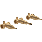 Villeroy & Boch Loop & Friends Inbouwunit - voor driegaats wastafelkraan - voor wandmontage Rond - Brass (goud) SW995536