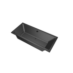 Xenz Kristal Ligbad - 170x75x48 - afvoer Midden - acryl - ebony SW378480