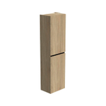 Thebalux Hoge kast 165x45x29 2x dichte deur 1x greeplijst mat zwart links draaiend t.b.v. Type 1/3/5/9 SW841704
