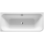 Duravit Happy D.2 Kunststof bad acryl rechthoekig - met rugsteun links - 180x80x46cm - met aangevormde mantel m - glans wit SW68384