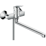 Hansgrohe Logis Mitigeur bain avec inverseur et raccords avec bec extra long 30cm chrome SW94953