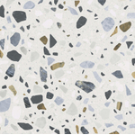 Terravito Hodoro carreau mural et de sol - 59.5x59.5cm - 9.5mm - rectifié - Terrazzo - Blanc SW857380