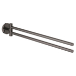 Grohe Essentials Handdoekhouder - 45cm - dubbel - draaibaar - hard graphite (antraciet) SW98952