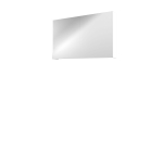 Proline spiegelkast comfort avec miroir sur plaque à l'intérieur de 2 portes 100x14x60cm blanc mat SW350453