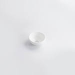 QeramiQ Dely Waskom - 20x20x9cm - rond - keramiek - mat wit SW1102402