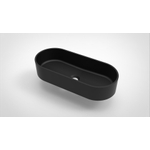 Arcqua Case waskom ovaal 60x26cm mat zwart SW767330